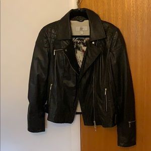 Danier Black leather jacket large